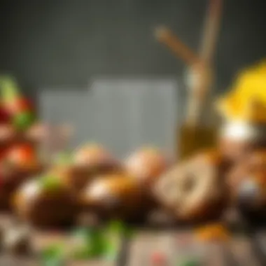 A nutritional chart illustrating protein content in meatballs