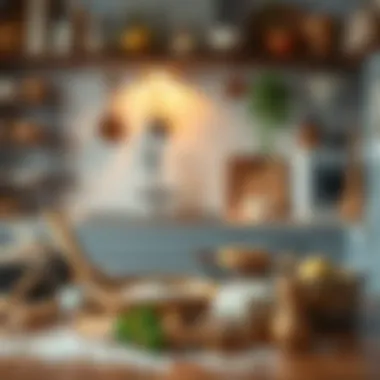 A cozy kitchen setting with baking ingredients