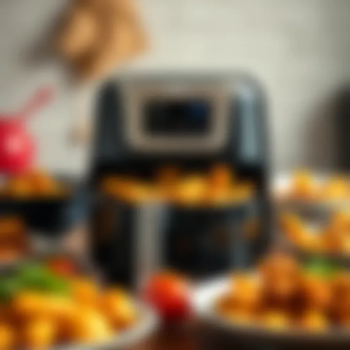 An array of dishes cooked using the Onvo airfryer