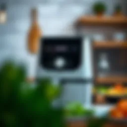 Onvo airfryer showcasing its modern design