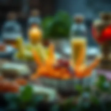 Visual representation of healthy food choices during Ramadan