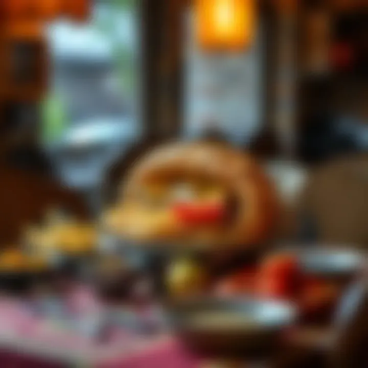 A traditional dining setting featuring Pasazade Döner as the centerpiece