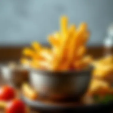 Crispy French Fries Presentation Golden-brown crispy fries served in a bowl