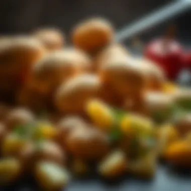 Fresh Potatoes for Frying Fresh potatoes ready for preparation and frying