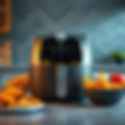 A modern electric fryer showcasing sleek design and functionality