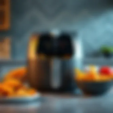 Modern Electric Fryer Design A modern electric fryer showcasing sleek design and functionality