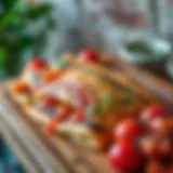 Traditional Pelit Pide with a rustic presentation