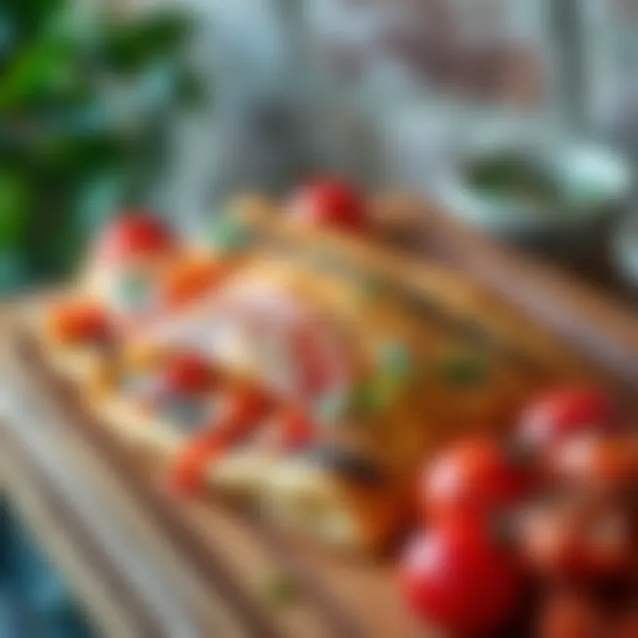 Traditional Pelit Pide with a rustic presentation