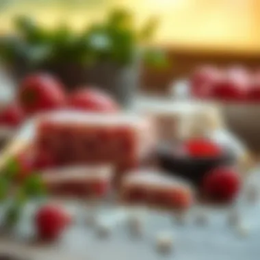 Ingredients for Turkish cheese pastry arranged aesthetically