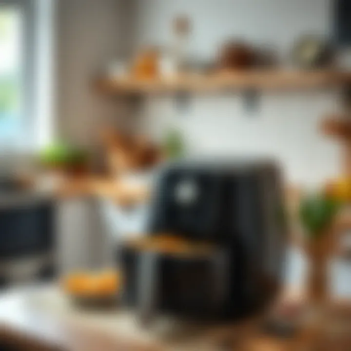 User Experience with Philips 9650 Airfryer User enjoying the benefits of Philips 9650 Airfryer in the kitchen