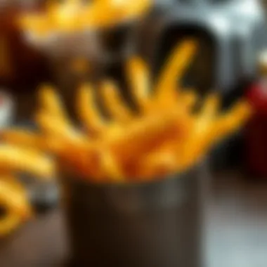 Golden crispy French fries
