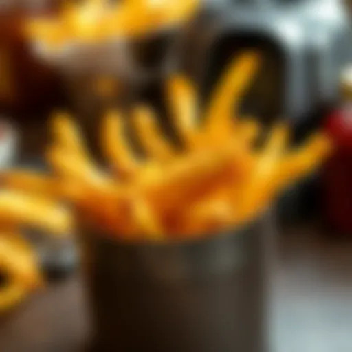 Golden crispy French fries