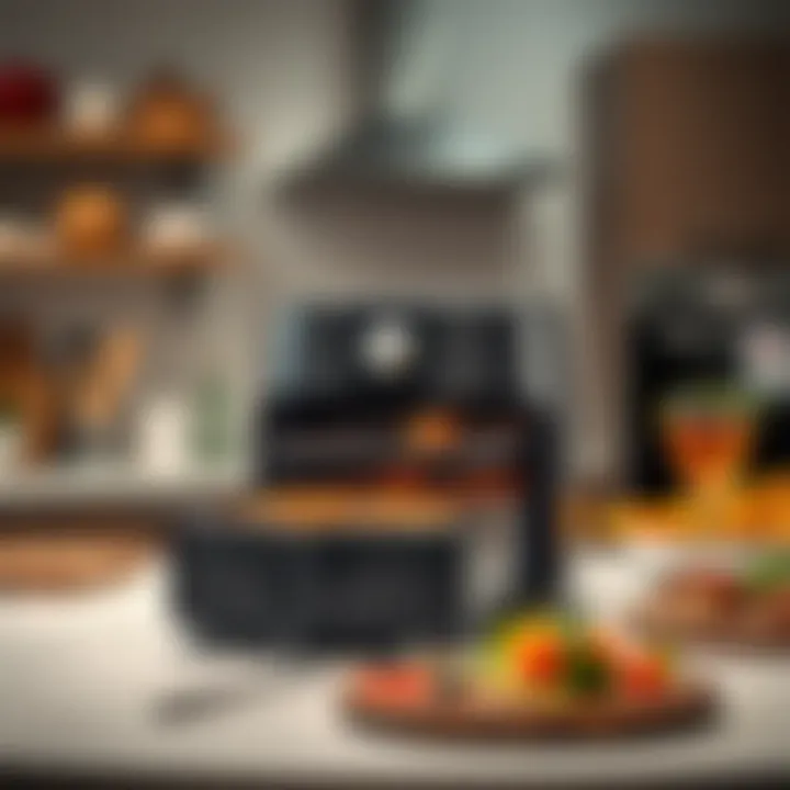 Innovative Design of Philips Airfryer Grill Aesthetic view of Philips Airfryer Grill in a modern kitchen setting