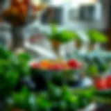 Fresh Ingredients for Steaming Healthy ingredients ready for steaming