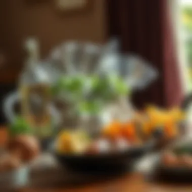 Nutrient-Rich Meal Presentation Nutrient-rich meal displayed on a dining table