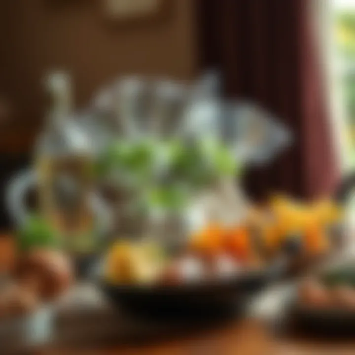 Nutrient-Rich Meal Presentation Nutrient-rich meal displayed on a dining table