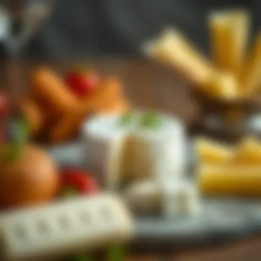 Gourmet dish featuring Pinar strained cheese as a centerpiece