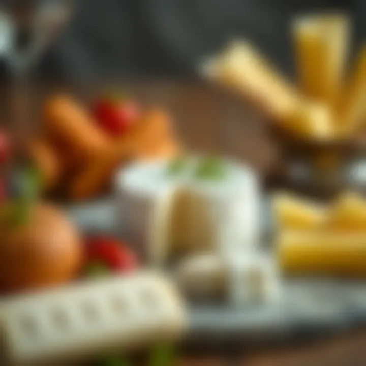 Gourmet dish featuring Pinar strained cheese as a centerpiece