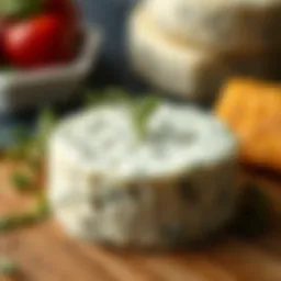 A close-up of Pinar strained cheese with herbs