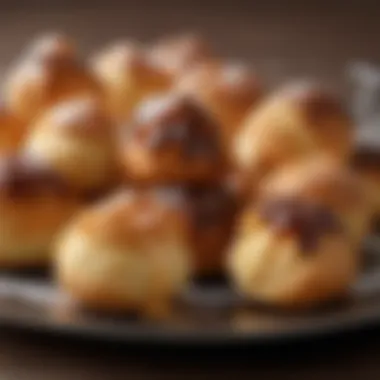 An artistic representation of consumer preferences related to profiterole consumption.