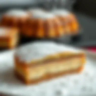 The Elegance of Powdered Sugar A delicate dusting of powdered sugar on a decadent dessert