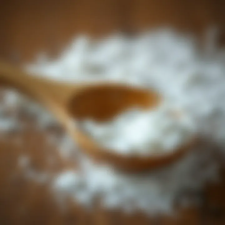 Essence of Sweetness A wooden spoon with powdered sugar ready for use