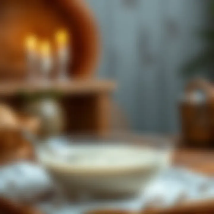 Creamy Milk Blend Creamy milk blend in a bowl