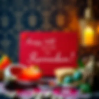 Heartfelt Ramadan Message A heartfelt message on a decorative background for Ramadan