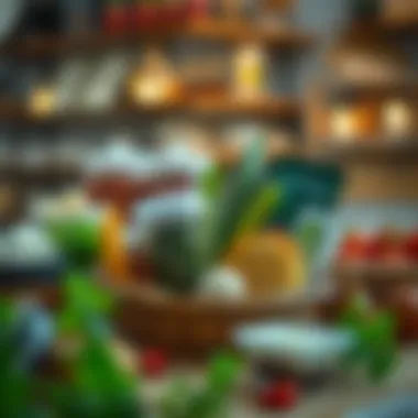 An array of nutritious essentials in a food package