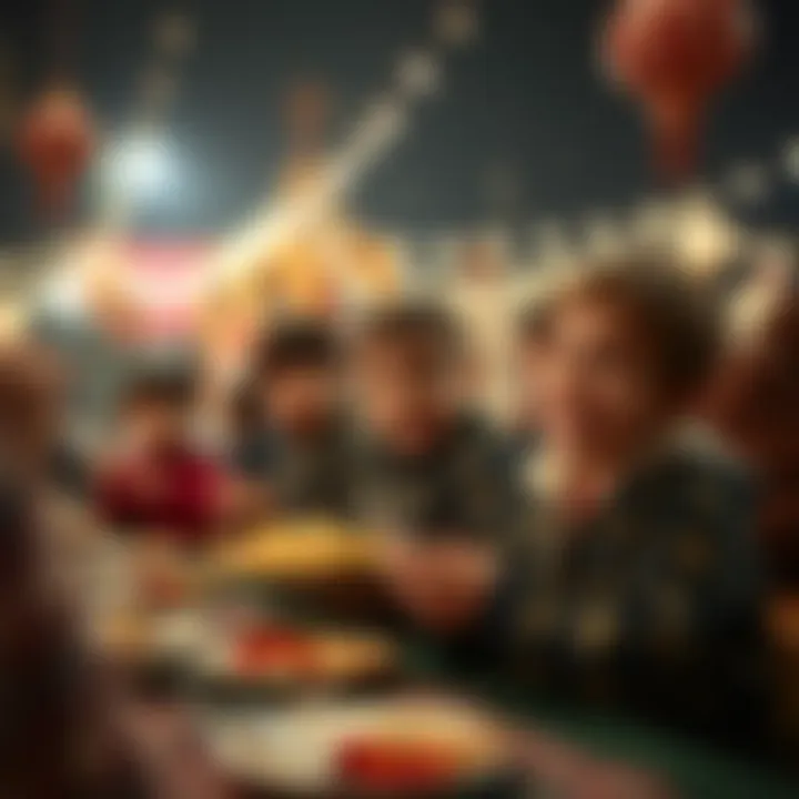 Children enjoying the joyful atmosphere of Ramazan Bayramı