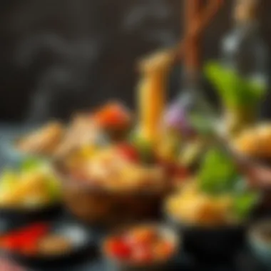 An array of diverse ramen toppings