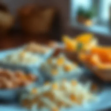 A diverse range of wholesome snacks displayed