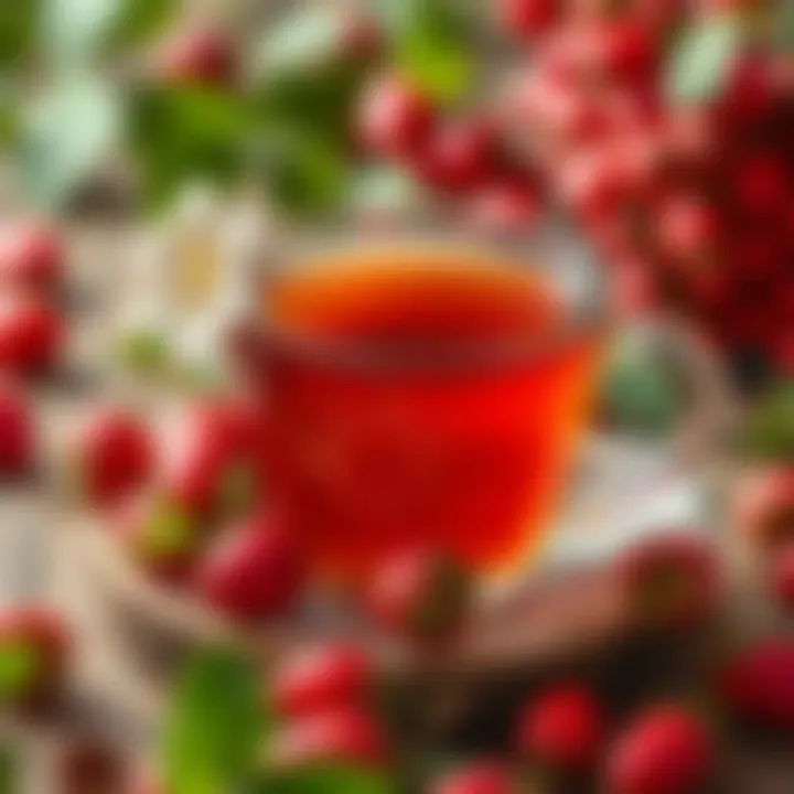 An infographic illustrating the potential health benefits and risks of rosehip tea