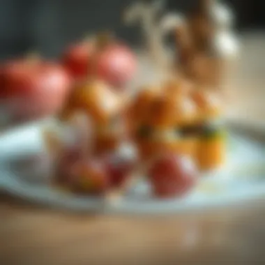 Food as a Reflection of Inner Emotions Illustration of emotional reflection through food