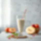 Refreshing Ayran drink in a glass