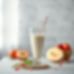 Refreshing Ayran drink in a glass