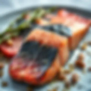Illustration of omega-3 fatty acids found in salmon