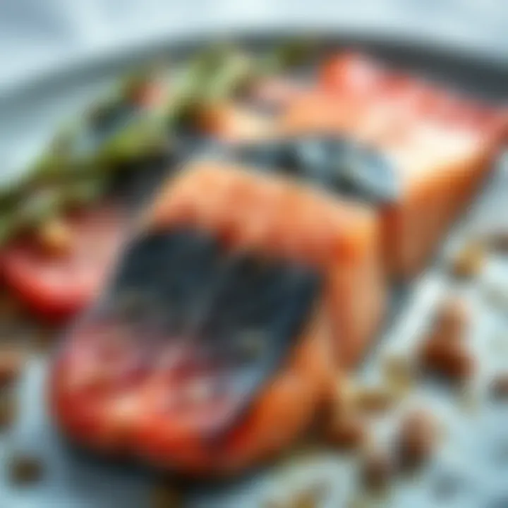Illustration of omega-3 fatty acids found in salmon