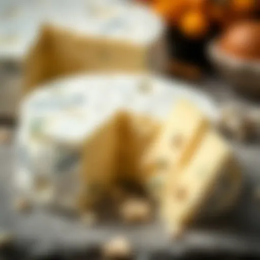 Creamy San Sebastian Cheese A close-up of San Sebastian cheese showcasing its creamy texture