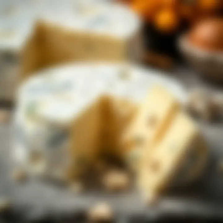 Creamy San Sebastian Cheese A close-up of San Sebastian cheese showcasing its creamy texture