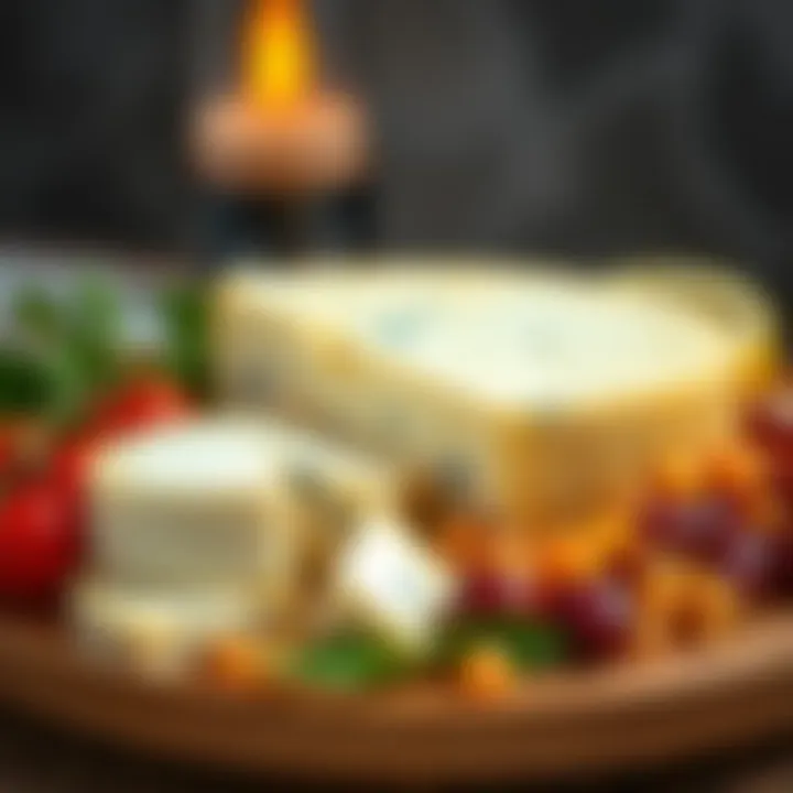 Artful Presentation of San Sebastian Cheese A beautifully plated dish featuring San Sebastian cheese