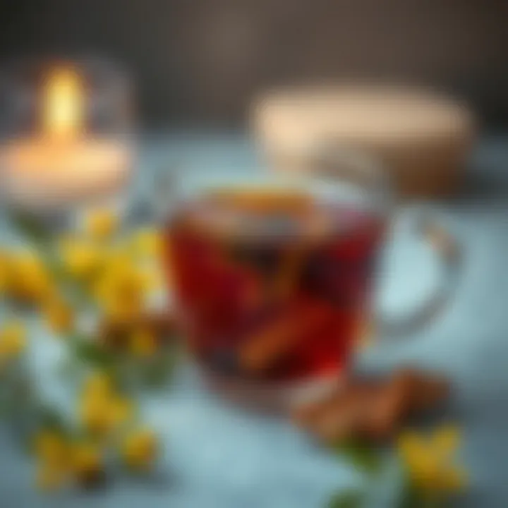 Soothing Herbal Tea with St. John's Wort Herbal tea made from St. John's Wort