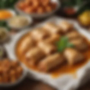 A close-up of ingredients used in making sarma desserts, highlighting their freshness and quality.