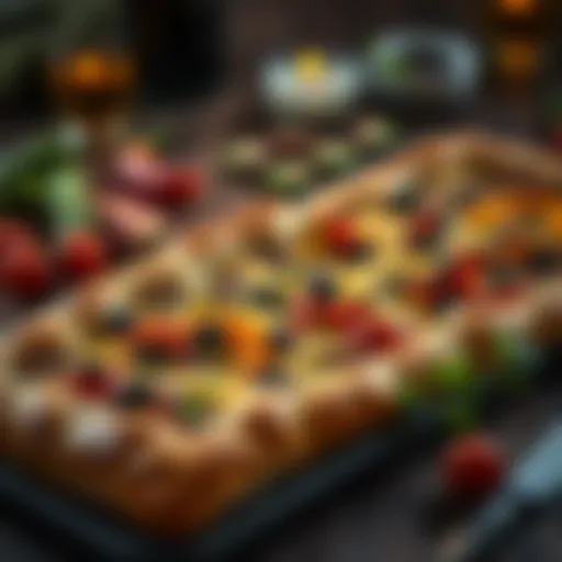 Traditional Turkish pide showcasing rich ingredients