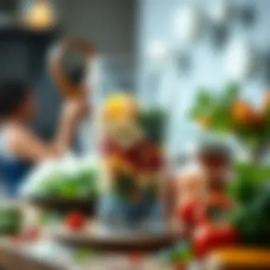 Ingredients Ready for Blending Variety of ingredients ready for blending in a shaker blender