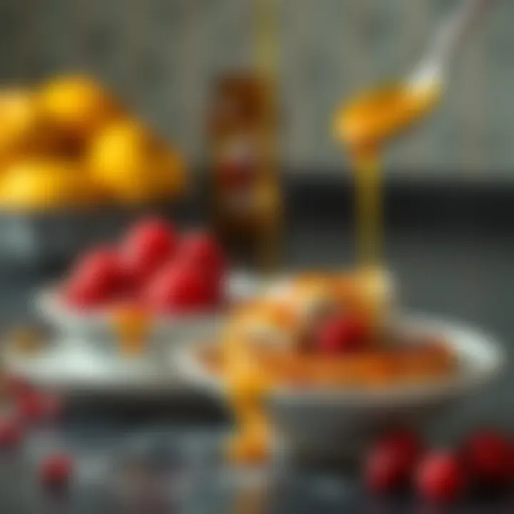 Deliciously drizzled agda on traditional desserts