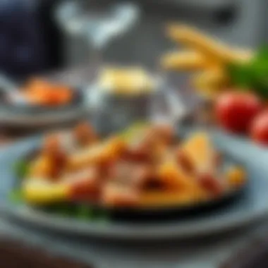 A beautifully arranged plating of the final sir agda dish