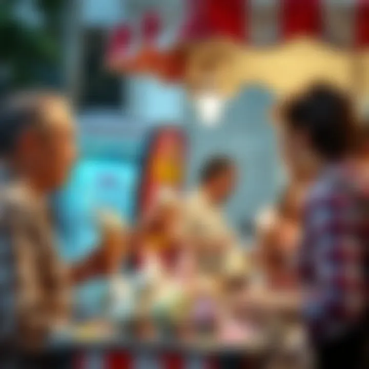 Social Experience of Ice Cream Enjoyment Dynamic interaction between the vendor and customers