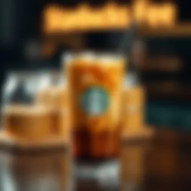 A refreshing iced coffee served in a stylish glass