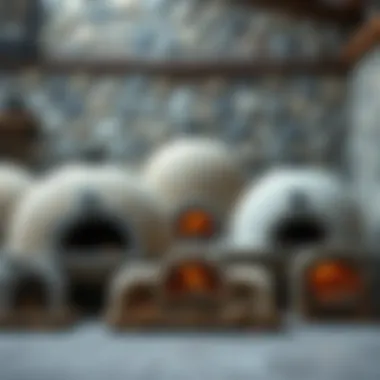 Versatile stone oven types arranged for comparison
